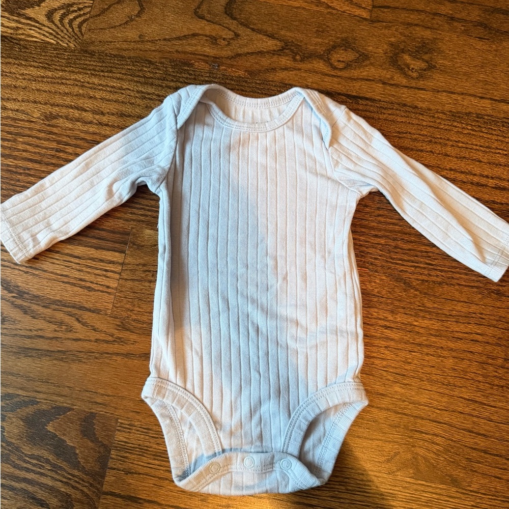 Carter's Ribbed Baby Blue Bodysuit
